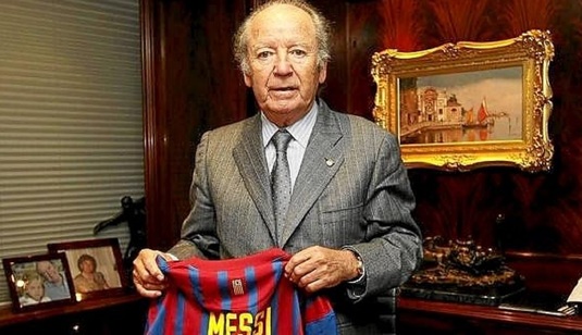 A murit Josep Lluis Nunez, legendarul preşedinte al Barcelonei, care i-a adus pe Camp Nou pe Hagi şi Popescu. Reacţia ”Baciului”