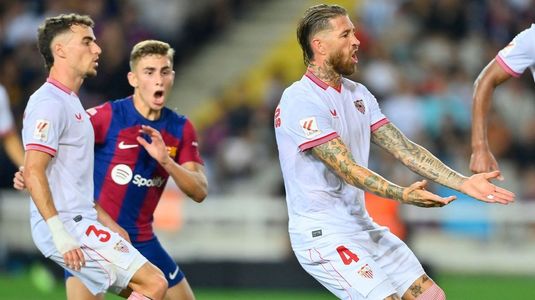 VIDEO | Barcelona, victorie importantă cu Sevilla în La Liga! Meciul a fost decis de un autogol al lui Sergio Ramos