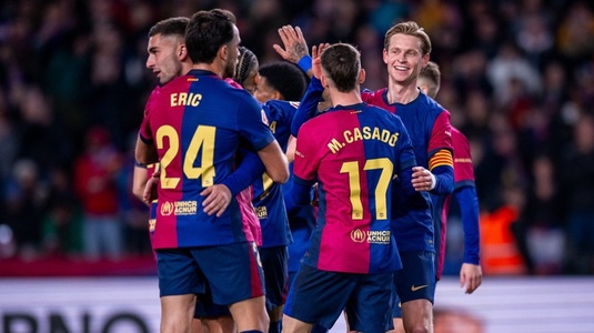 Barcelona s-a distrat cu Valencia, în La Liga: 7-1 pe teren propriu! Goluri pe bandă rulantă