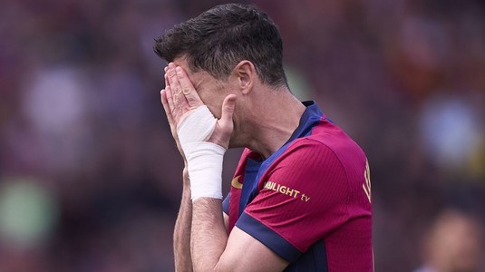 Alertă la FC Barcelona. Lewandowski poate rata marele derby din finala Cupei Spaniei cu Real Madrid