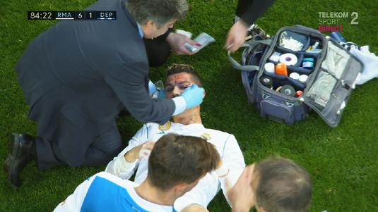 VIDEO | Va rămâne cu cicatrici! Accidentare cumplită suferită de Ronaldo la o fracţiune de secundă după ce a marcat!