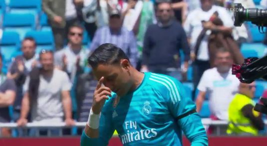 VIDEO | A îngenuncheat, a sărutat gazonul şi şi-a luat ADIO de la Real Madrid. Momente emoţionante cu Keylor  Navs la ultimul meci pentru ”Los Blancos”