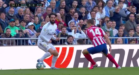 VIDEO MAGISCO! Fotbalistul Realului şi-a ameţit efectiv un adversar direct în derby-ul cu Atletico. Driblinguri MONUMENTALE