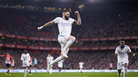 Karim Benzema e de neoprit. Atacantul francez, aproape de o nouă bornă incredibilă pentru Real Madrid, după "dubla" cu Athletic Bilbao