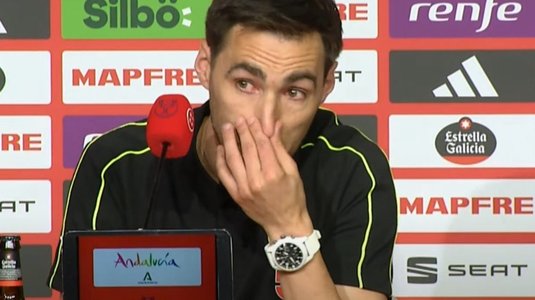 VIDEO | Imagini fără precedent. Arbitrul din următorul ”El Clasico” a izbucnit în lacrimi, la conferinţa de presă: ”Fiului meu i se spune la şcoală că sunt hoţ”