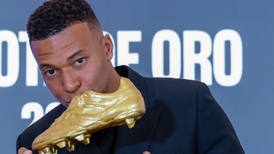 Kylian Mbappe a fost încoronat la Madrid. Starul francez a primit prima Gheată de Aur din carieră pe Bernabeu