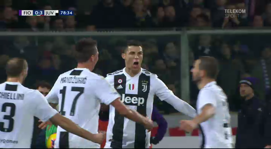 VIDEO | Victorie fără emoţii! Fiorentina - Juventus 0-3. Ronaldo a ajuns golgheter în Italia 
