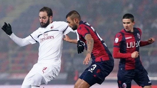 VIDEO | Bologna - AC Milan 0-0. Oamenii lui Gattuso n-au reuşit să treacă de formaţia aflată pe loc retrogradabil