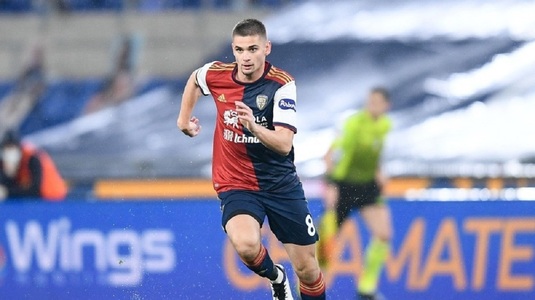 Performanţă remarcabilă reuşită de Răzvan Marin! Mijlocaşul lui Cagliari a fost inclus într-un top alături de Haaland si Griezmann 