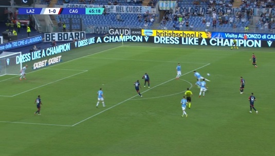 Răzvan Marin, assist genial în Lazio - Cagliari! Lob spectaculos peste apărare | VIDEO