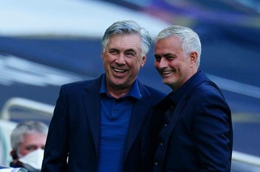 Ca de la campion, la campion. Ancelotti despre Roma lui Mourinho: ”Sper să câştige trofee. Au un mare antrenor”