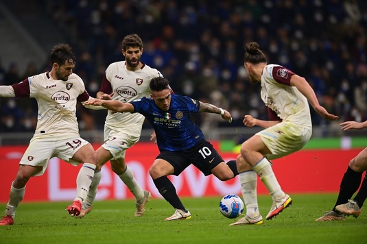 VIDEO | Radu Drăguşin, integralist în umilinţa cu Inter! Elevii lui Inzaghi au învins-o cu 5-0 pe Salernitana