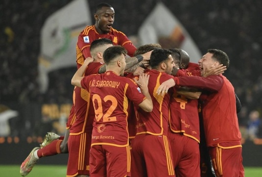 VIDEO | AS Roma, victorie crucială cu Napoli. Campioana Italiei a avut doi jucători eliminaţi