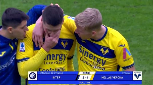 Thomas Henry, atacantul de la Verona care a ratat penalty-ul cu Inter, a primit ameninţări cu moartea