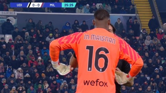 VIDEO | Udinese - AC Milan 2-3. Meciul a fost întrerupt. Scandări rasiste în Serie A. Portarul Mike Maignan, victima