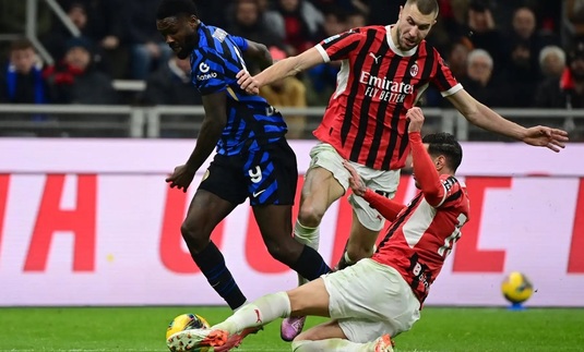 Milan - Inter 1-1. Campioana a lovit de trei ori bara şi a avut trei goluri anulate, dar a scos un egal în prelungiri