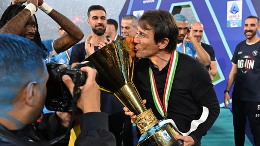 Antonio Conte continuă la Napoli. Câte sute de milioane de euro va băga De Laurentiis după ce antrenorul a anunţat că va rămâne la echipă