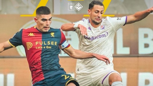 Genoa a ratat un penalty şi a plecat doar cu un punct după duelul cu Fiorentina! Toscanii rămân fără victorie în Serie A