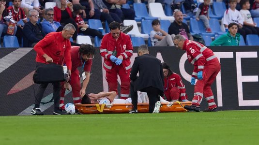 Veste teribilă pentru Milan, după egalul cu Sassuolo: s-a accidentat şi este suspect de ruptură