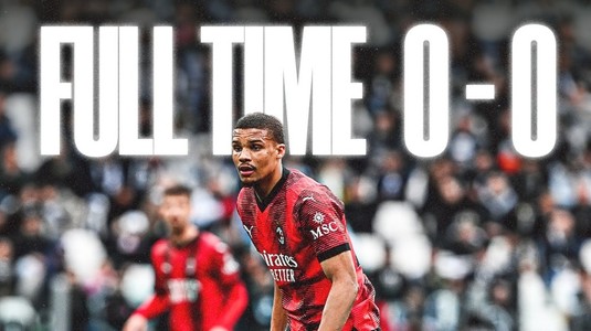 Serie A | Derby „alb” între Juventus şi AC Milan, 0-0