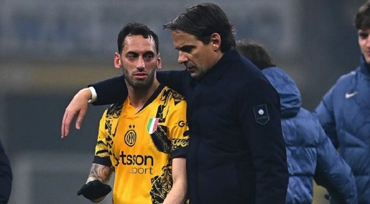 Calhanoglu şi Inzaghi, suspendaţi un meci în cadrul anchetei privind legăturile dintre mafie şi ultraşii milanezi