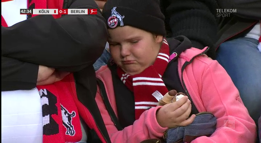 VIDEO | Momente emoţionante în Bundesliga! O fetiţă a izbucnit în lacrimi în tribunele stadionului din Koln. Care a fost motivul. Etapa incredibilă în Germania 