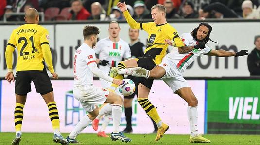 Borussia Dortmund, doar 1-1 pe terenul celor de la Augsburg, în Bundesliga
