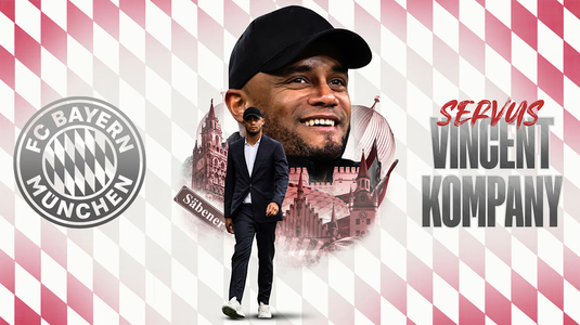OFICIAL | A retrogradat în Anglia, dar a semnat cu Bayern! Vincent Kompany este noul antrenor bavarezilor