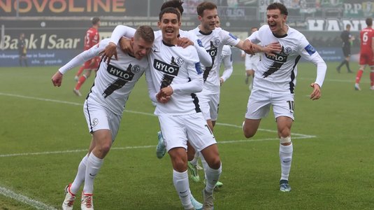 O echipă dintr-un oraş cu doar 12.000 de locuitori are şanse mari să promoveze în Bundesliga: remiză în primul meci de baraj, însă returul va fi ”acasă”
