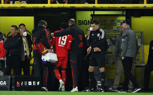 Probleme pentru Bayern Munchen după Der Klassiker. Alphonso Davies ar fi suferit o comoţie cerebrală
