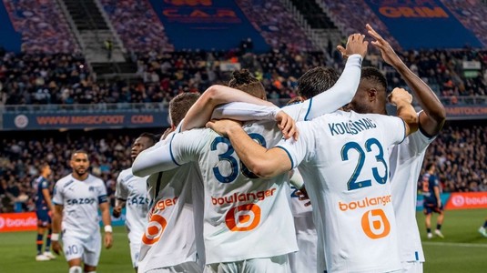 LIGUE 1 | Marseille a învins pe Montpellier cu 2-1 şi rămâne pe podium