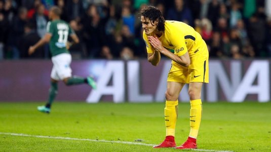 Ratarea sezonului în Ligue 1, oferită de golgheterul competiţiei! Cavani nu a marcat deşi avea poarta goală în faţă