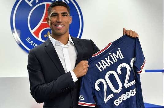 OFICIAL PSG a anunţat transferul lui Achraf Hakimi. Fotbalistul marocan a semnat pe cinci sezoane