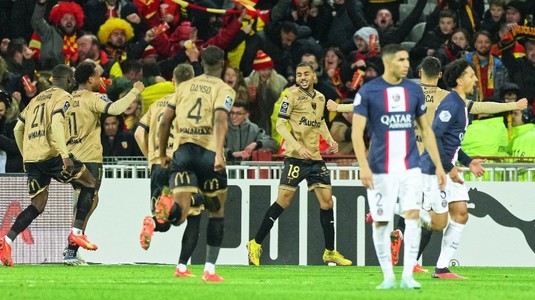 PSG, fără Messi şi Neymar, învinsă clar în primul meci din 2023. Lens s-a impus cu 3-1 şi a venit la doar patru puncte în spatele campioanei Franţei