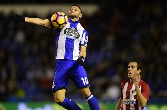 Revenit după accidentare, Florin Andone n-a putut s-o ajute pe Deportivo. La Coruna a pierdut cu Atletico Madrid şi se îndreaptă spre retrogradare