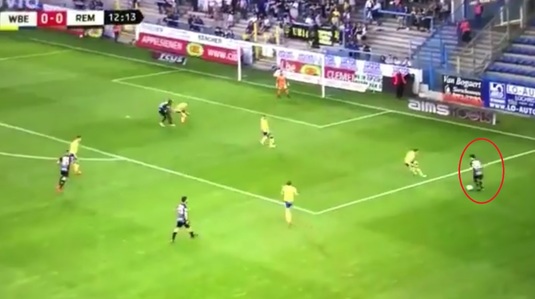 VIDEO Gol superb reuşit de Rotariu în Belgia! Dribling printre doi adversari şi şut imparabil la colţul lung