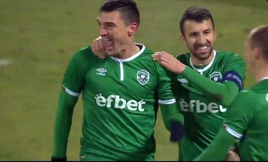 VIDEO | Claudiu Keşeru loveşte din nou. Gol în stil de mare atacant în derby-ul cu ŢSKA Sofia
