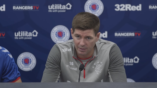 Steven Gerrard, furios după înfrângerea suferită de Rangers! Ianis Hagi, printre cei vizaţi de cuvintele antrenorului