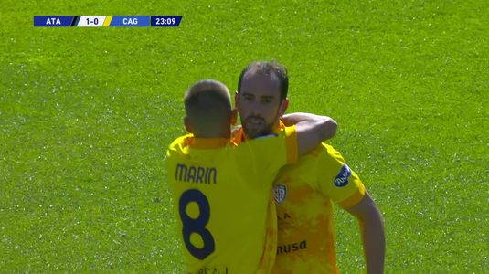 VIDEO | Răzvan Marin, assist în Atalanta - Cagliari. Echipa sa a suferit o înfrângere la scor