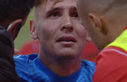 VIDEO | Silviu Lung jr., de la extaz la agonie! A apărat senzaţional în faţa lui Galatasaray, dar s-a accidentat şi a ieşit în lacrimi de pe gazon. A rezistat pe teren până la pauză