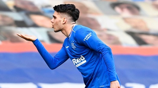 GOOOOOL Ianis Hagi! Românul a marcat în partida Rangers - Dundee United VIDEO
