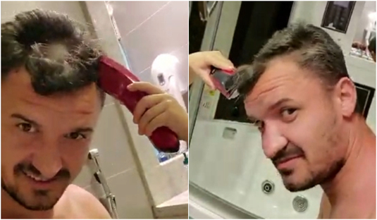 VIDEO | Constantin Budescu şi-a schimbat look-ul. Ultima nebunie a fotbalistului. S-a lăsat tuns acasă