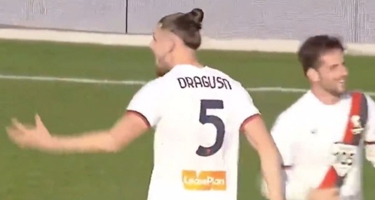 VIDEO | Radu Drăguşin a marcat primul gol al carierei! Românul, în al nouălea cer după ce a înscris pentru Genoa
