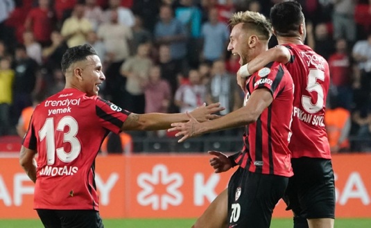 VIDEO | Drăguş, primul gol pentru Gaziantep. Atacantul român face legea la echipa lui Şumudică