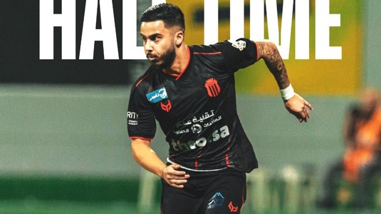 GOOOOOL Enes Sali! Titular în Arabia Saudită, fosta "perlă" a lui Hagi a înscris şi a pasat decisiv în doar şase minute
