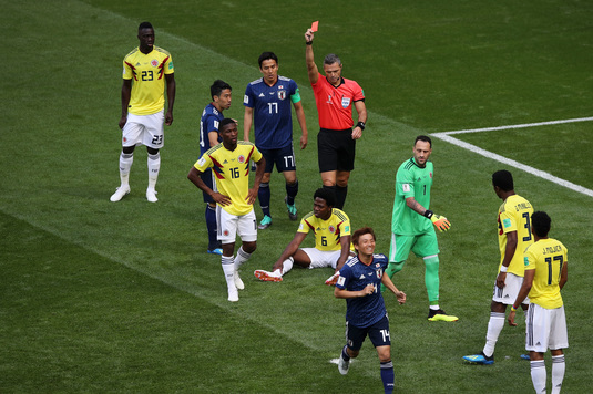 Primul jucător eliminat la Cupa Mondială din Rusia. Gest stupid făcut de columbianul Sanchez