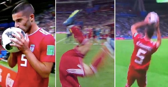 EPIC FAIL! Iranianul Mohammadi s-a făcut de râs în meciul cu Spania. Ce a încercat să facă