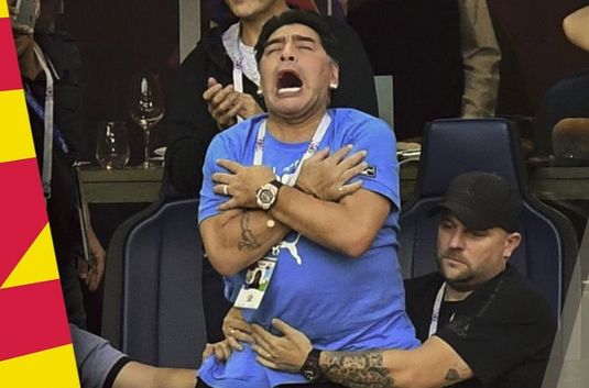 Prima reacţie a lui Maradona după ce i s-a făcut rău la meciul cu Nigeria: "Diego va mai sta pe aici!"