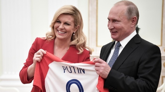VIDEO | Cum a încercat preşedintele Croaţiei să se pună bine cu ruşii. UPDATE | Kolinda Kitarovic s-a întâlnit şi cu Vladimir Putin