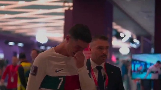 Cristiano Ronaldo nici n-a mai aşteptat să ajungă în vestiar! Ce s-a întâmplat cu atacantul Portugaliei după eliminarea de la Cupa Mondială | VIDEO